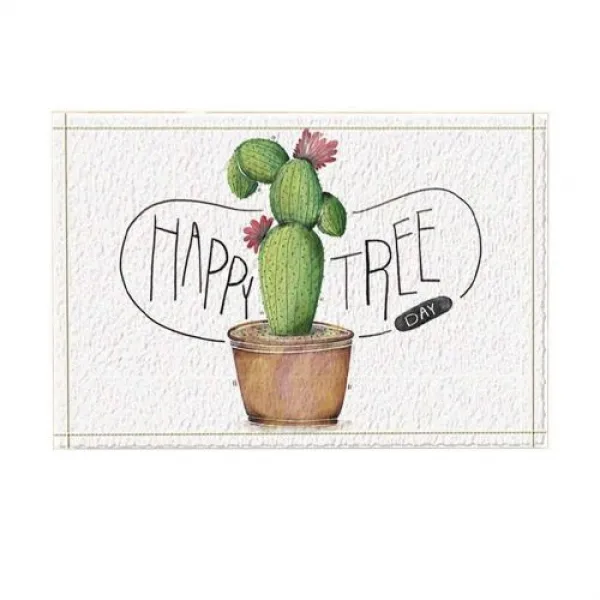  해외 카펫 주방 매트 바닥 매트 욕적 인 배 선인장 장식 사막