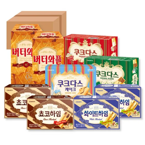 크라운 인기스낵, 단품