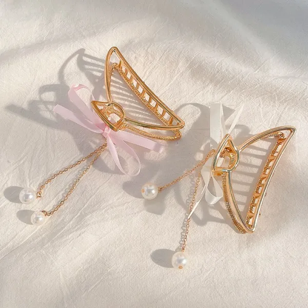 금속 머리집게 태슬 큰집게 여성 여름 뒤통수 헤어액세서리 발 머리핀