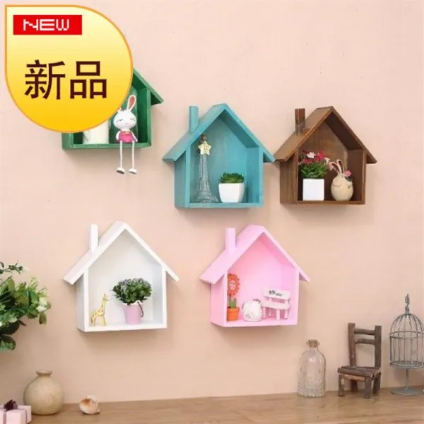 벽면 고탑 오키야 슬드거치대 노르딕 가림막 집에 룩 Q장식 개성 시트린 새로운 모델 작은 집 _3송이