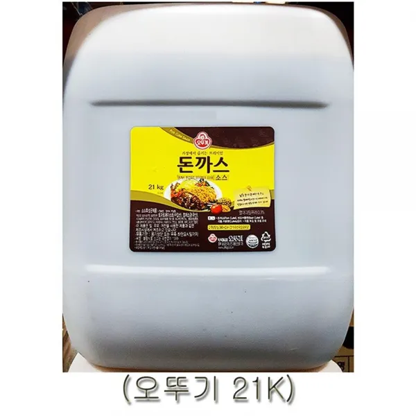 오뚜기 돈까스소스 21Kg 정성가득 맛있는소스 간단요리 건강에좋은음식 경양식돈까스소스 돈가스소스 돈까스소스 맛있는소스 업소용식자재 업소용식재료 정성가득, 본상품선택