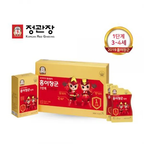 정관장 홍이장군 1단계 15mlx30포 3 4세+머리끈 30포