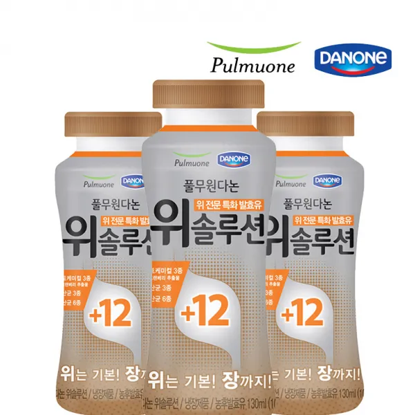 풀무원다논 위솔루션 유산균 발효유 130ml, 24개