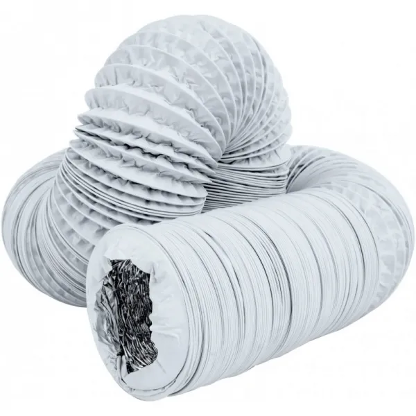 미국배송 Hon&Guan 8인치 공기 덕트 - 16FT 길이 성장 텐트 건조기실 주방용 유연 덕트 HVAC 환기, 단일옵션