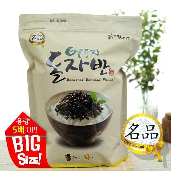 해남김 어두지 돌자반 대용량, 1봉, 300g