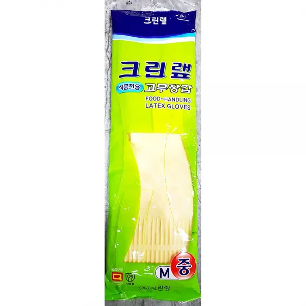 업소용 음식점 주방 용품 크린랲 고무 장갑 중 X100개 OsCx-367 면코팅고무장갑 설거지고무장갑 위생장갑 � (KY /+ 2021578926EA #) (선택), 믽)업소용음식점/+본품00