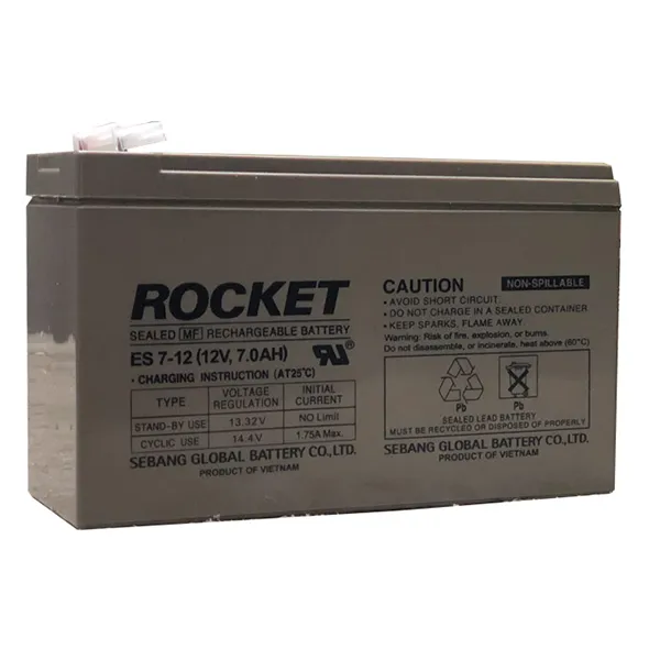 로케트 Rocket Es 7 12 12v 7ah 배터리 연축전지 1개