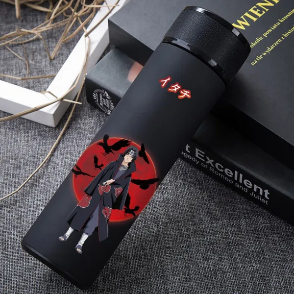 Jan.22 808번 주문 제작 닌자 물컵 명조카시 애니메이션 컵 남녀 학생 텀블러Z, 500 ml 블랙 냉혈 족제비 맞 춤 형 제작