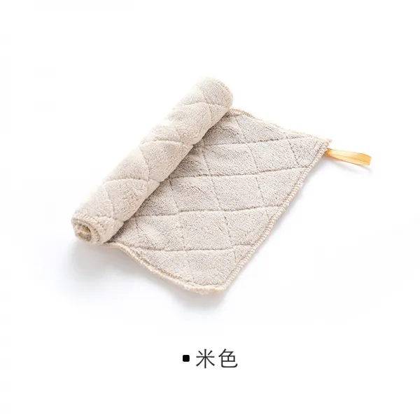 물을 빨아들인 두꺼운 걸레 닦기 테이블 바닥 가구 주방 청소포 아니 점유 설거지 천, 베이지