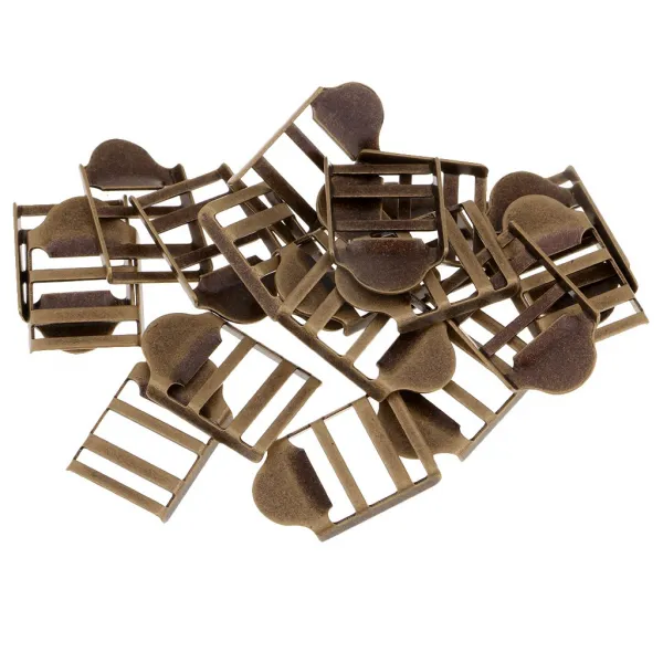 STK20pcs 금속 웨 빙 벨트 리본 버클 스트랩 조정자 버클, 청동