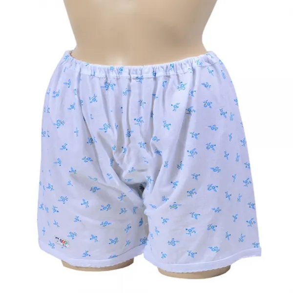 할머니 꽃나염 순면 팬티겸속바지 쓸림방지 쫄반바지