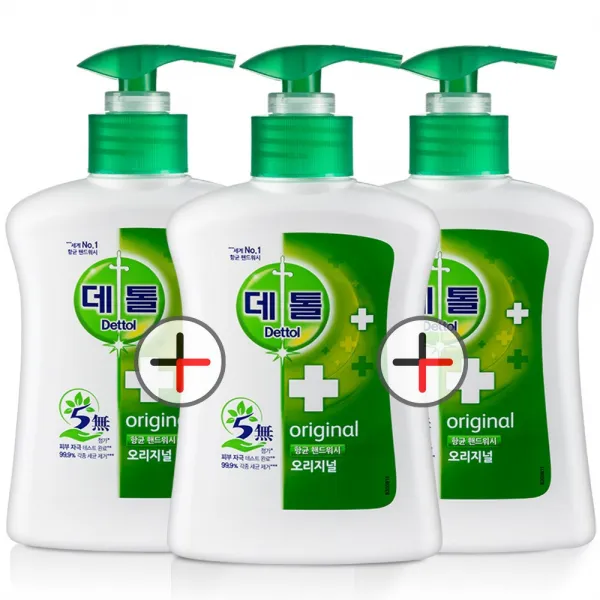 데톨 항균 핸드워시 오리지널 3개 250ml