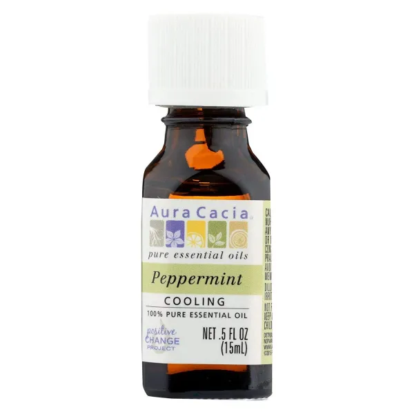 아우라카시아 퓨어 에센셜 오일, Cooling Peppermint, 15ml