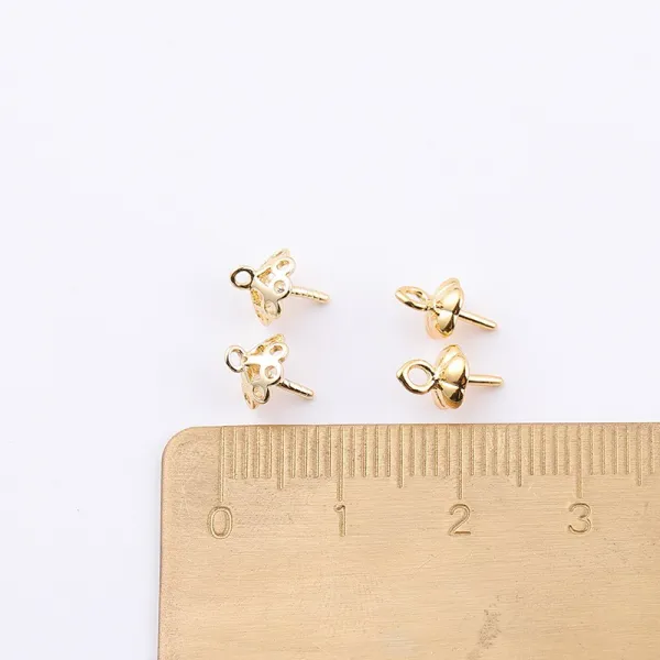 도라에몰77 낯설다 14 K 구리 단추 덥개 띠바늘 반구멍비즈 에어 기초 핸드메이드 DIY 부품