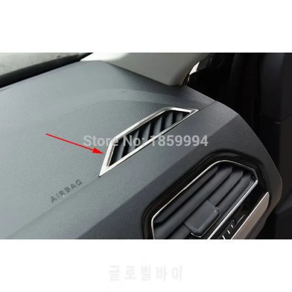 2016 2017 2018 VW Tiguan mk2 LHD CHROME 대시 보드 공기 통풍 용 트림 커