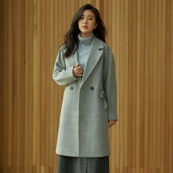 클라비스 Nc08 니들펀치 루즈핏 코트 Cvjh94v02m