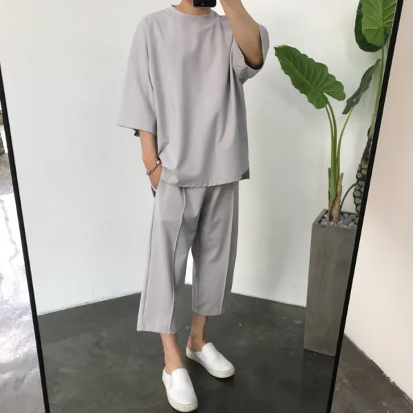 스트릿제이 남성용 여름 쿨링 트레이닝복 세트