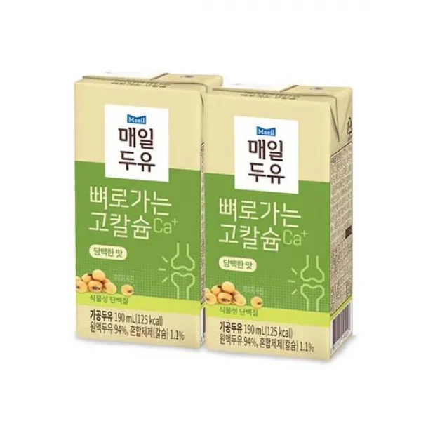 매일두유 뼈로가는 고칼슘 담백한맛 190mlx64팩, 1세트
