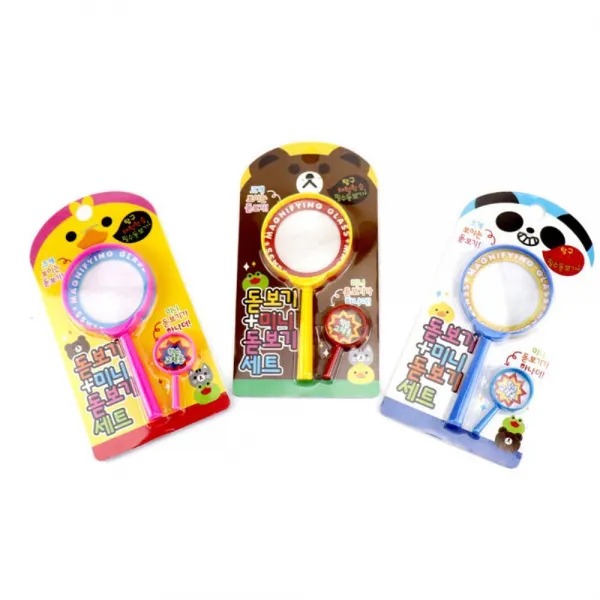 캐릭터 팬시 돋보기 확대경 랜덤 2개 독서용돋보기, 랜덤혼합