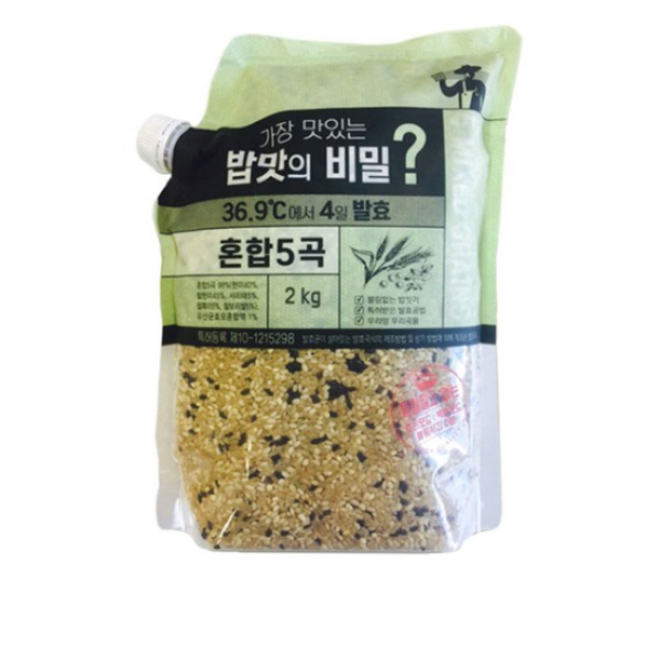 가장 맛있는 밥맛의 비밀 4일 발효 혼합 5곡, 9개, 2kg