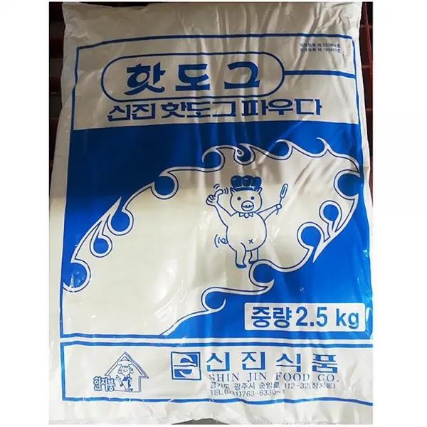 노멜마켓 핫도그 가루 핫파우더 신진 2.5kg X10개 믹스 업소용 빵믹스, 1
