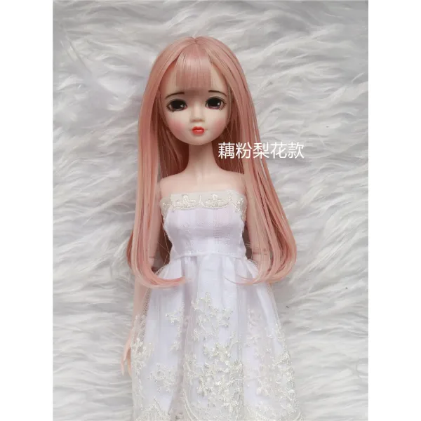 글로벌직구 나른한 바람 만화의 낙인꽃 후드 기모 화안 화장을 고치다 14관절 체 정돈함 어린애 웨딩드레스 송이 요정, 옅은회홍색옅은회홍색에어배알16관절인형（입다도면옷）