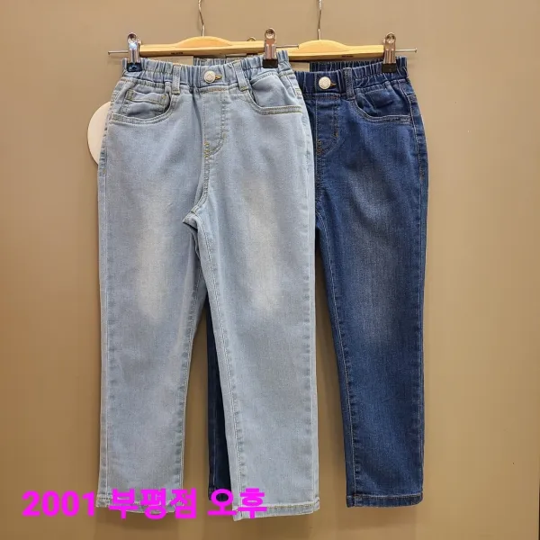 오후 부평점 22'NEW 매년 베스트!!완전 편한 허리밴딩 우수한 스판력 착한 가격!!딱 떨어지는 슬림 일자핏 애착 데님팬츠