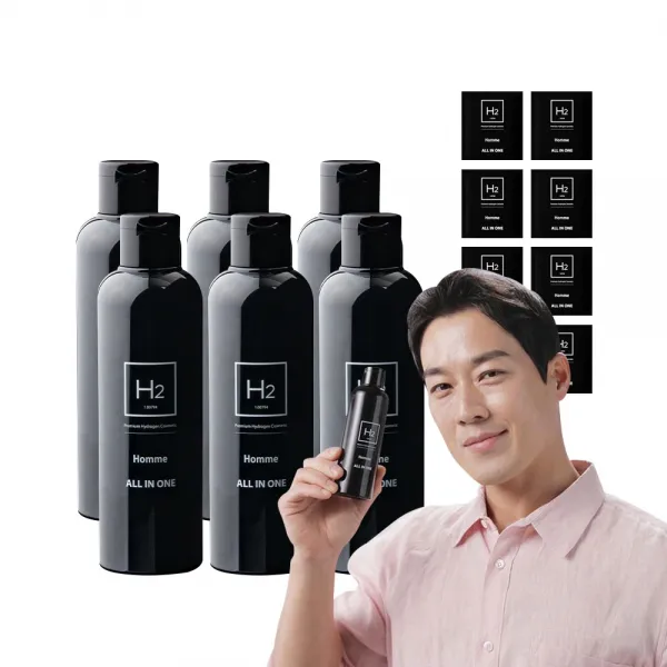 #TV홈쇼핑정품 #컴인쇼핑 최영재 H2 옴므 올인원 남성 수소 화장품 안티에이징, 1세트 3통+샘플7장