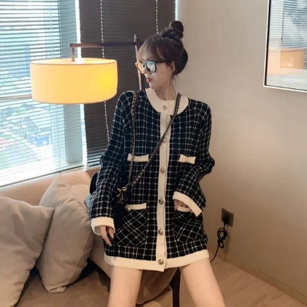 칠나무 여성 소향풍 코트 정장 캐주얼 트위드 자켓 6