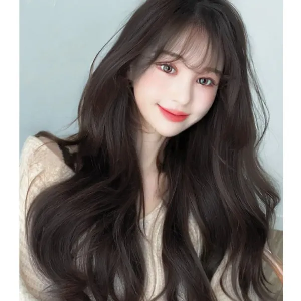 Bona 통가발 여자가발 긴머리 단발 웨이브가발 Df02 1개 블랙