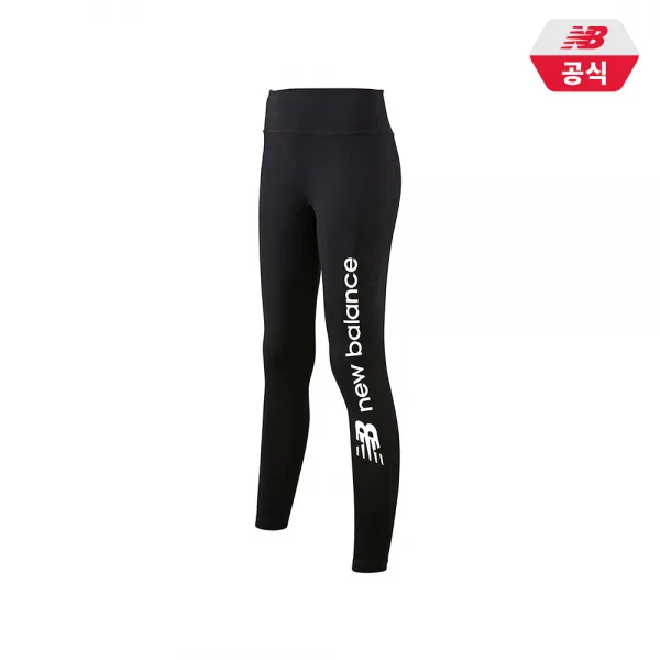 뉴발란스 Women 하이웨스트 레터 레깅스 앵클컷 Nbns94w592 스포츠 레깅스/타이즈