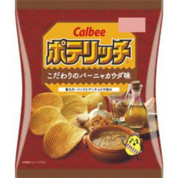 カルビー ポテリッチ こだわりのバーニャカウダ味 70g×12袋 칼비 뽀테릿찌 집념의 바냐 카우 맛 70g × 12 봉지, 1