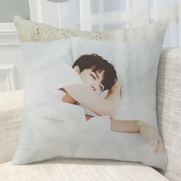 돌 연습생 임언준 포옹 베개 주변 같은 소파 쿠션 자 맞춤 학생 생일 선물, 선명한 작은사이즈 이불 쿠션 접다 4