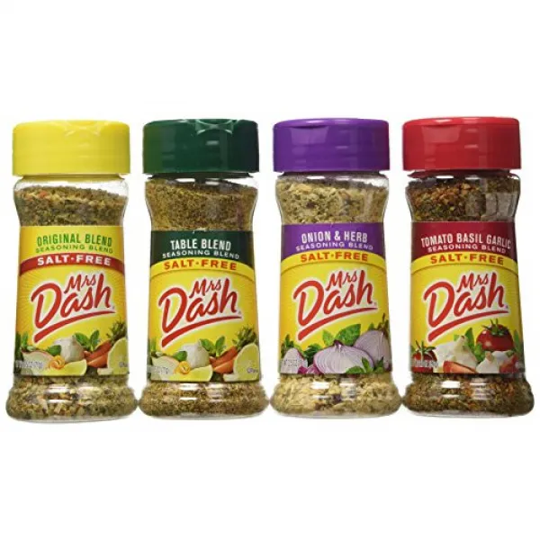 향신료 시즈닝 4종 세트 Mrs. Dash Seasoning Blends Variety Flavor 4 Pack 2.5 Oz &ndash Onion And Herb Table Blend Tomato Basil Garlic Original Blend Se 본문참고 본문참고