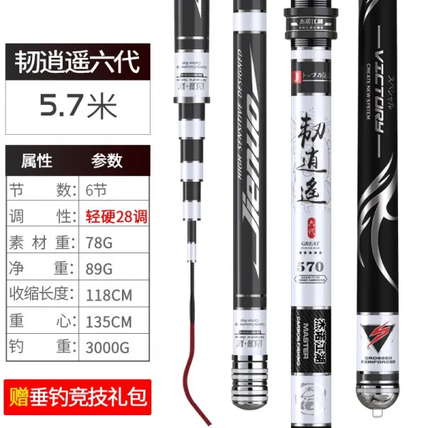 민물낚시대 제이 유유자적함에 동의하다 브랜드퀄리티 낙싯대 핸들바 초경량 붕어 잉어낚시대 28 조 19 347595330, 4H28 조 57메터 불과 78 g