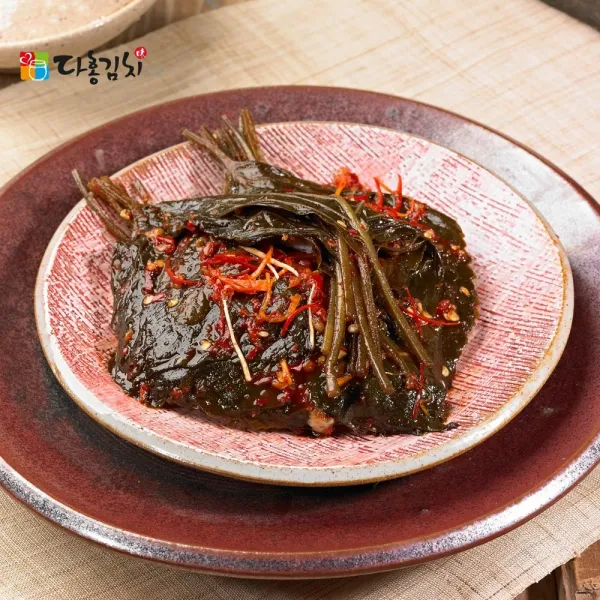 다홍반찬 양념깻잎무침 500g HACCP 인증 반찬, 1팩
