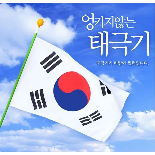 승호닷컴 국산 회전깃대태극기 꼬임방지 가정용 태극기 국기봉 게양대 보관함 풀세트 바람이 불어도 엉키지 않는 회전깃대, 5개