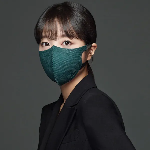 시노텍스 FDA등록 블루그린 청록 귀편하고 숨쉬기편한 필터마스크 키즈 소 중 대 선택형 50매 100매 개별포장