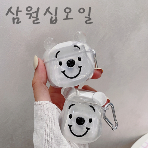 삼월십오일 투명푸 에어팟3세대케이스, 에어팟3세대