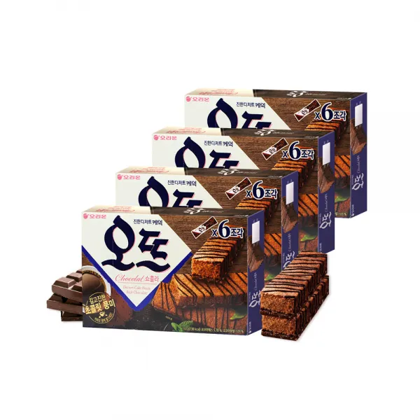 (150g) 오리온 오뜨 쇼콜라 6p x 4통 / 커피디저트, 단품