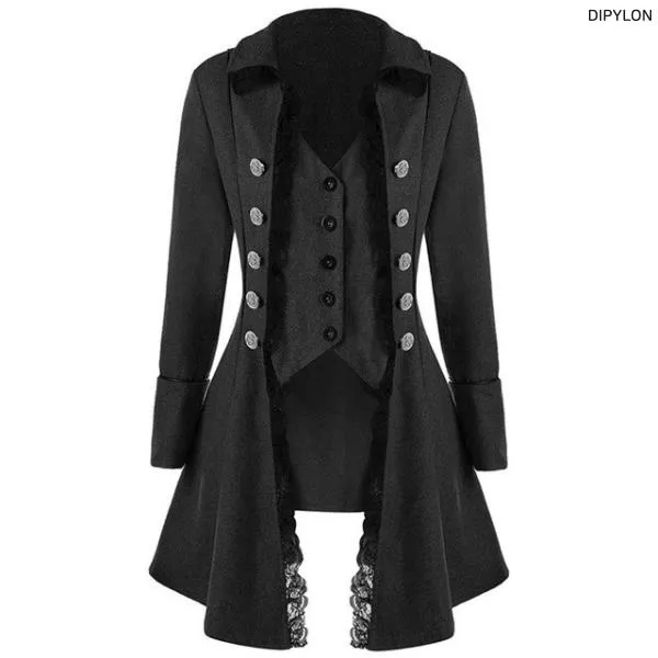 공연의상 연미복 공연의상 연미복 여자 고딕 옷 깃 자 켓 빅토리아