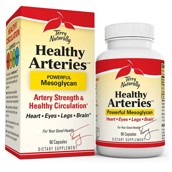 Terry Naturally Healthy Arteries 테리내츄럴리 헬시 아르테리스 동맥 건강 50mg 60캡슐, 1개, 60