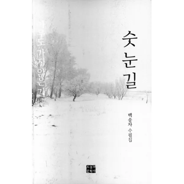 숫눈길:아무도 가지 않은 길, 오늘의 문학사, 백송자