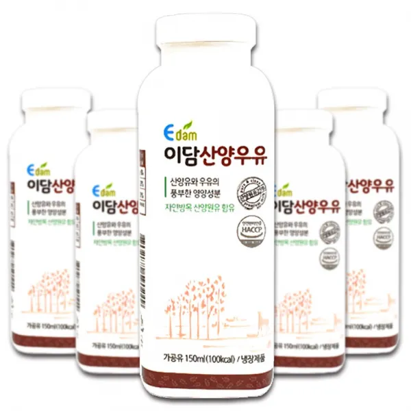 [퀴클리몰] 이담 산양우유 150ml x 5팩, 5개