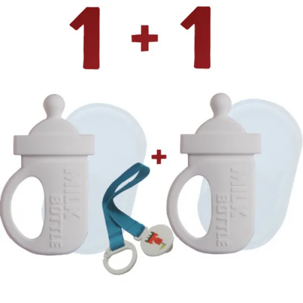 심통 젖병치발기 1+1이벤트 치발기, 심통젖병치발기1+1(화이트+화이트)+다용도클립