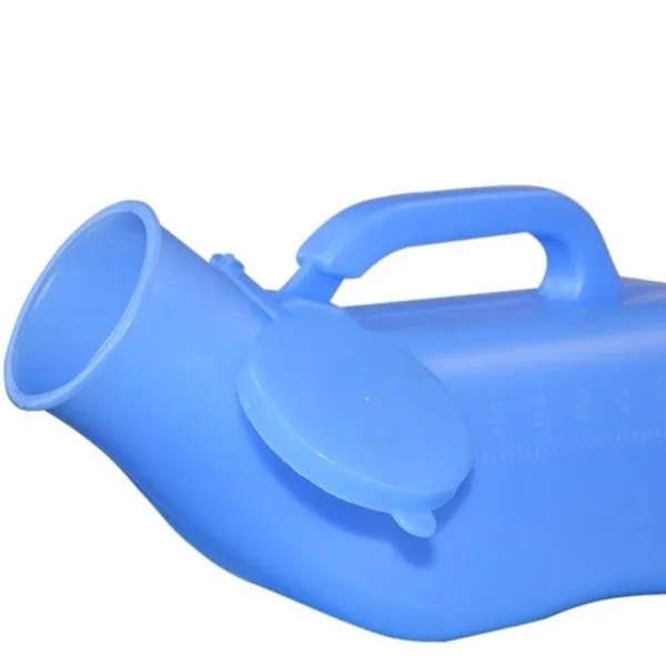 핫썸머(Hot SUMMER) 차량탑재 남성 남자 수평식 야간 야외 가정용 눕다 침대 크기 편리함 간호기 여성 사용 녹초가, 남자 사용 요강 (블루 )(1200m