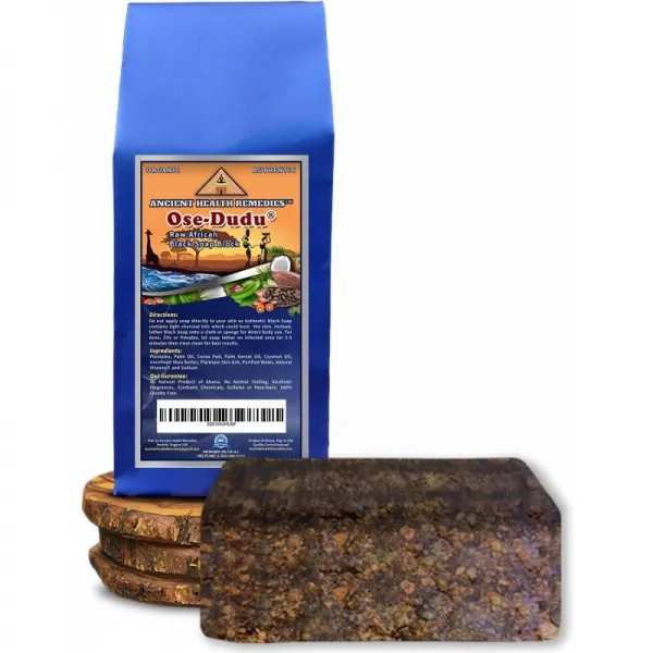 유기농 항균 항진균 성 OSE-DUDU AFRICAN BLACK SOAP 1 LB (16 oz) BLOCK. 여드름 노화 방지 민족성