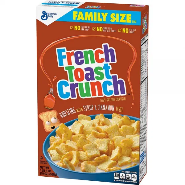 [미국직구]French Toast Crunch 곡물 패밀리 사이즈 박스 19oz, 선택, 상세설명참조
