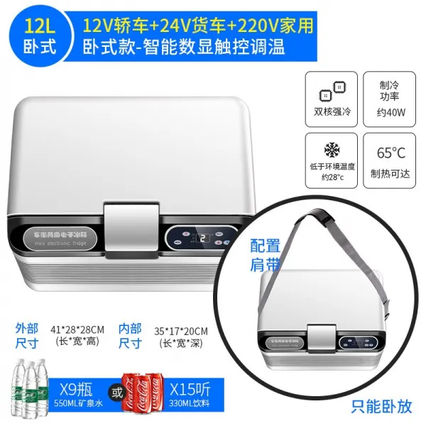소형냉장고 L싱글도어 냉동 차량용 소형 냉장고 소형가정용 냉장 결빙 전세 기숙사 학생 싱글용, T01-추천-그레이 12리터 쌍핵 숫자표시/냉장 가열