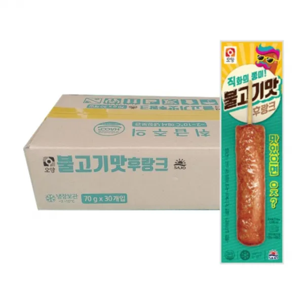 사조오양 불고기맛 후랑크 편의점 핫바, 1박스
